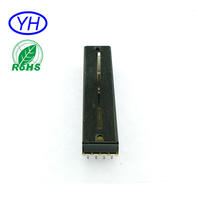 Potentiomètre linéaire double glissière de haute qualité 10K 20K 60mm 45mm de course 100K pour l'audio