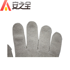 Guantes de algodón de punto para limpieza del hogar de mano acrílica de hilo blanco barato - Product Image 5
