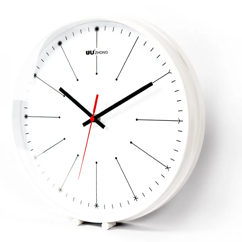 Металлические декоративные цифровые часы для дома, настенные часы, простой дизайн