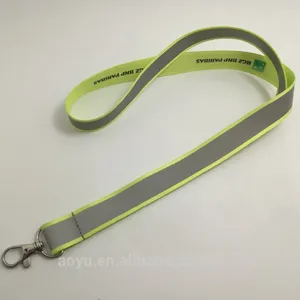 special reflective lanyard with custom sublimation printing