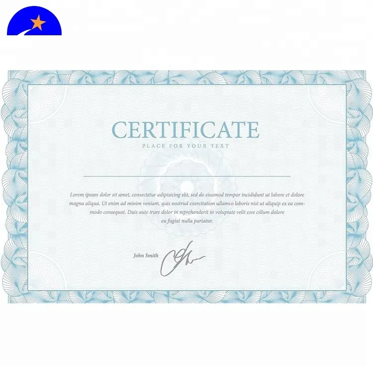 Promotional A4 file paper certificate holder,certificate of origin,certificate samples