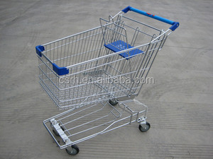 Stockage Courses Au Supermarché <span class=keywords><strong>Chariot</strong></span> Métal Utilisé Caddies - Product Image 1