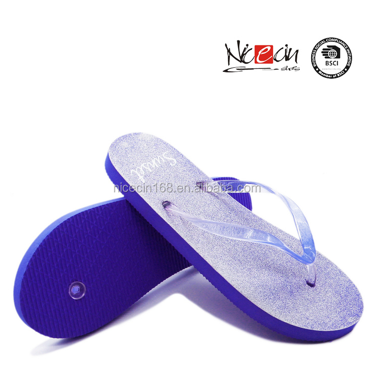 2017 Новый горячий продает OEM отдых пляж девушки ПВХ флип-флоп тапочки