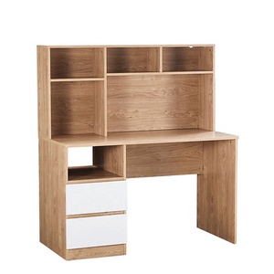 Nhà máy bán buôn chất lượng cao máy tính bàn bằng gỗ nghiên cứu bàn văn phòng với cuốn sách kệ - Product Image 1