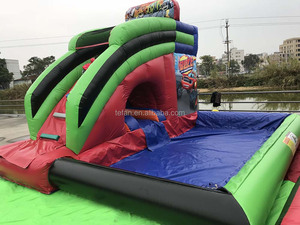 Hồ bơi dành cho người lớn Bouncer Cyclone Inflatable corkscrew trượt nước với hồ bơi - Product Image 3