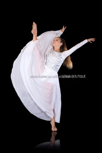 Allure blanco silver sequin vestido de vals lírico lento del grifo moderno traje de la danza - Product Image 1