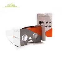 Logo personnalisé Fait 3D Plié Casque Vr 2.0 En carton de Réalité virtuelle V2.0 Lunettes