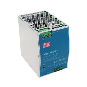 Nguồn Cung Cấp Chuyển Mạch Mỏng 480W 24V 20A NDR-480-24 Meanwell Đầu Ra Đơn Công Nghiệp DIN RAIL