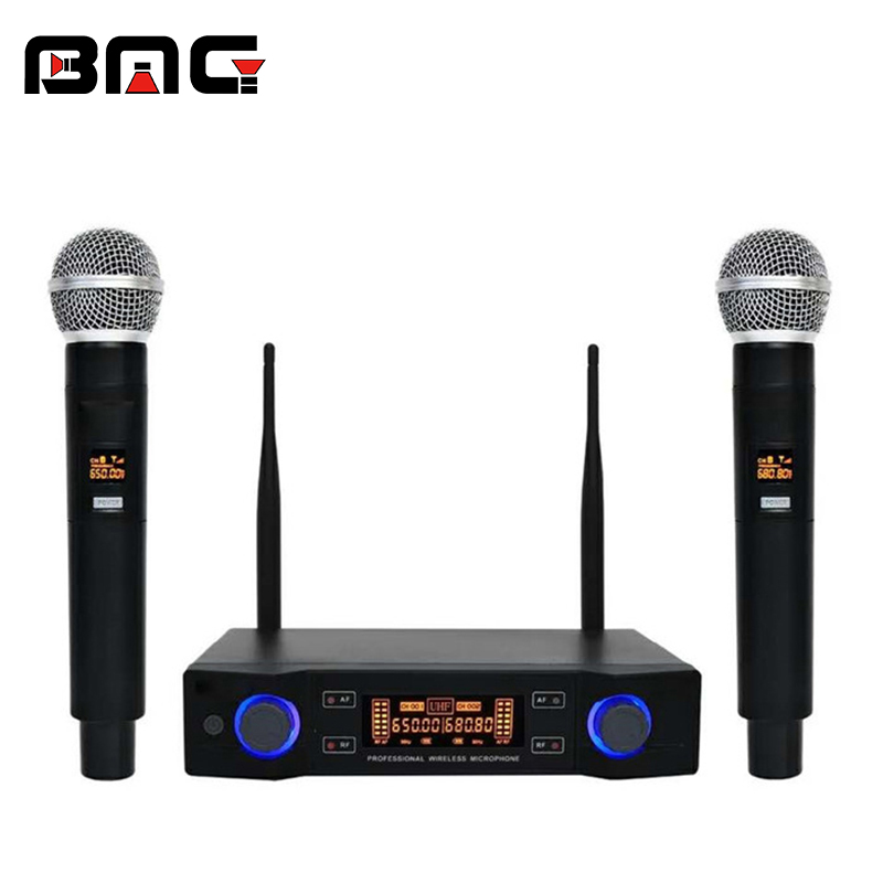BMG 2チャンネルHandheld Adjustable Frequency UHF Karaoke