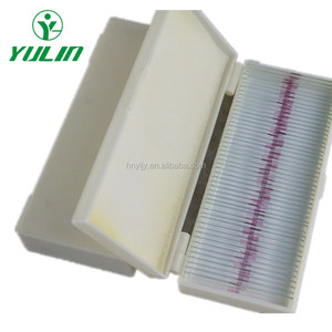 Cajas de Almacenamiento de Portaobjetos de Microscopio de Plástico Naranja para Estudiantes de Ciencias Médicas, Portaobjetos de Histología Médica Preparados en Laboratorio - Product Image 6