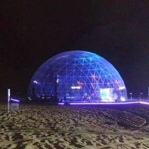 Tenda a Cupola Geodetica in Vetro Riscaldato di 6m di Diametro, Tenda per Campeggio e Feste - Product Image 2