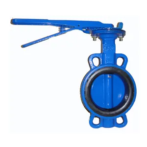 Cast Iron Wafer Type Butterfly Valve With Hand Lever