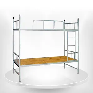 Стальная двухъярусная кровать для подростков на продажу, прочная и недорогая школьная стальная двухъярусная кровать, школьная мебель