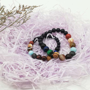 Nouvelle mode 2019 perle de huit planètes pour hommes, pierre naturelle, univers, Yoga solaire, Chakra, Bracelet d'énergie, bijoux pour hommes, vente en gros - Product Image 5