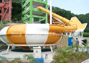 Glissière d'eau commerciale de fibre de verre de frisson extérieur adulte pour des piscines faites d'acier - Product Image 3