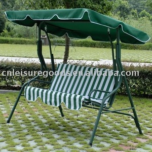 Uplion Outdoor Metall 3-Sitzer Schwingstuhl Garten-Schwingstuhl mit Vordach - Product Image 3