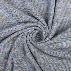 Vải thun dệt kim mềm mại 40S Modal Spandex 2*2 kiểu gân dùng may quần áo - Product Image 2