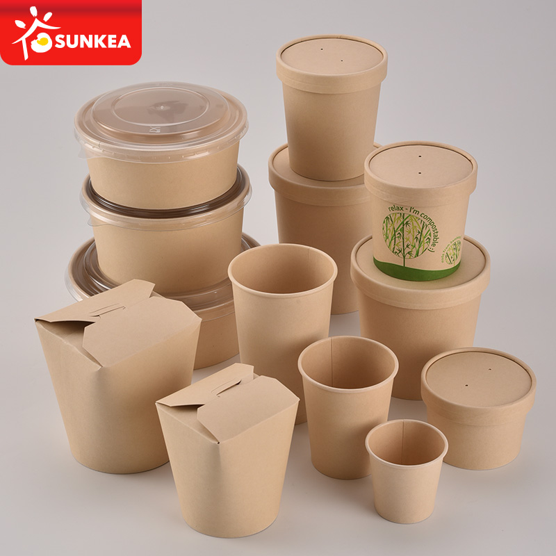 Sustainable green eco friendly packaging for food