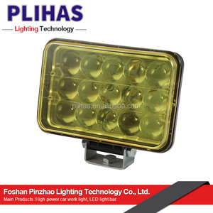 Étanche IP67 45 W LED 15 LED 3 W Trouvé Du Travail Lampe <span class=keywords><strong>Bar</strong></span> Faisceau D'inondation ATV Camion Offroad phare 12 V Frais Jaune De - Product Image 1