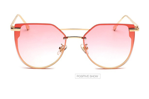 Nuevo colorido degradado <span class=keywords><strong>de</strong></span> color <span class=keywords><strong>de</strong></span> moda para <span class=keywords><strong>mujer</strong></span> ojo <span class=keywords><strong>de</strong></span> gato metal Oversized <span class=keywords><strong>gafas</strong></span> <span class=keywords><strong>de</strong></span> <span class=keywords><strong>sol</strong></span> - Product Image 4