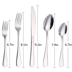 <span class=keywords><strong>20</strong></span>-<span class=keywords><strong>Piece</strong></span> Bạc <span class=keywords><strong>Flatware</strong></span> thiết lập dao kéo, thép không gỉ đồ dùng dịch vụ cho 4 người - Product Image 3