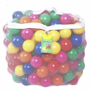 Haute qualité 200 pièces 6cm multicolore LDPE balle en plastique jouet chine professionnellement fait Durable coloré polyéthylène creux jouet