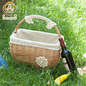 Kingsaule — panier en osier décoratif pour noël, panier de rangement, naturel, ovale et durable, qipao, 300 pièces, Carton/sacs - Product Image 5