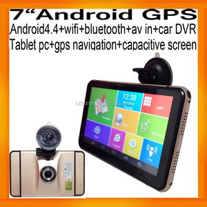 Lo nuevo 7 pulgadas HD capacitiva Android de navegación GPS con FHD 1080 P del coche DVR WIFI AV Bluetooth 512 mb 8 GB - Product Image 5