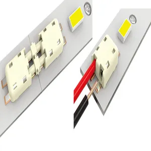 Tira de led quente de 2 pinos fio ao conector da placa