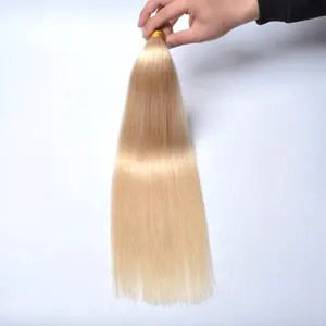 2021 New Russian Honey Golden Blonde Nähen Sie in Echthaar Weave Extensions Bundles