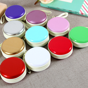 Lymech di Latta Rotonda di Colore Chiaro Chiusura Lampo A Buon Mercato Carino <span class=keywords><strong>Piccolo</strong></span> Mini Tasca Personalizzato Cambiare I Soldi Del Raccoglitore Della Borsa Della Moneta Per Il Capretto Della Ragazza delle donne - Product Image 1