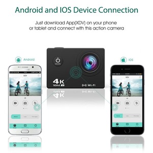 4k @ 30fps WIFI XDV APP action cam Ultra FULL HD 1080 P 60FPS impermeabile Helmet recorder macchina fotografica di Sport - Product Image 3