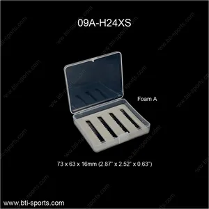 Wholesale fly fishing pocket size clear look mini fly box (B15)