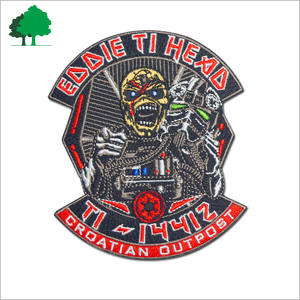 ขายตรงจากโรงงาน ป้ายปักลายหัวกะโหลก คุณภาพสูง ราคาถูกกว่า รับสั่งทำ - Product Image 4