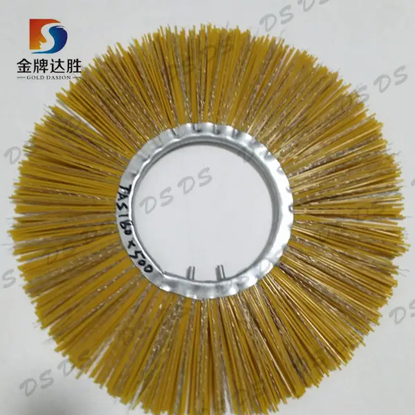 Polypropylene & steel wire flat or convoluted tractor mount sweeper brushes factory