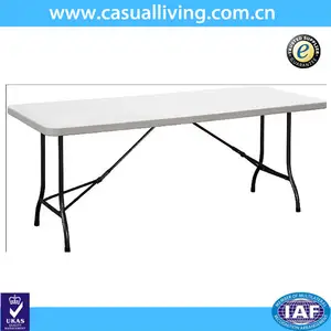 Venda quente personalizado branco mesa mesa de plástico rígido moldado 7 FT