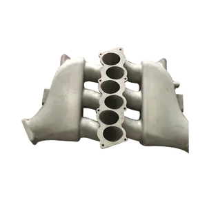 Performans egzoz kum döküm manifoldu için döküm ürün alüminyum egzozu manifoldu kaynağı özelleştirilmiş dökme alüminyum emme manifoldu