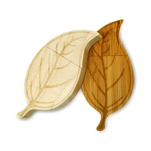 Wooden Leaf usb flash drive 4GB 8GB 16GB 32GB 64GB leaves Memory Stick pendrive Wood usb flash disk