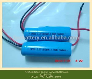 Wiederaufladbare 3.2v 400 mah 14500 li-ion akku für solarleuchten - Product Image 2