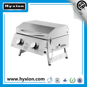 <strong>Tabletop</strong> 2 Burners <strong>Gas</strong> <strong>BBQ</strong> Grill Easily Cleaned Portable Stainless Steel - Product Image 6
