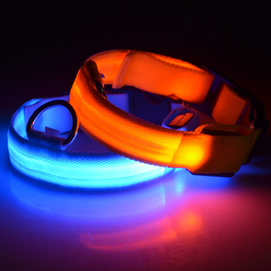 공장 도매 저렴한 가격 안전 Led 빛나는 개 목걸이 - Product Image 1