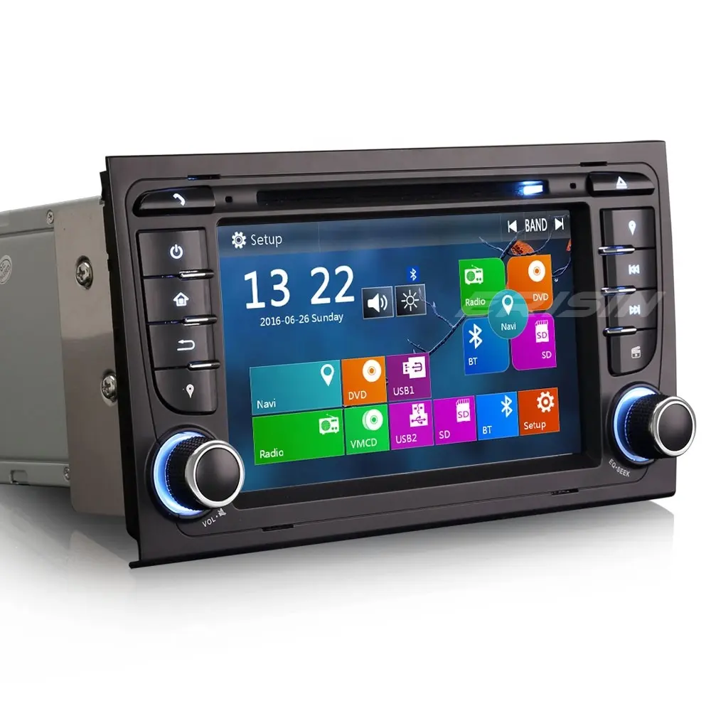Erisin ES7378A MTK Auto Radio 2 Din Car GPS 3G car dvd player for Audi