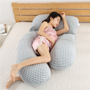 Grosir 100% Katun Nyaman Seluruh Tubuh Berbentuk F Bantal Bersalin Wanita Hamil Meringankan Nyeri Tidur Wanita Hamil - Product Image 2