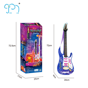 Cadeau préféré des filles Jouet pour enfants <span class=keywords><strong>Guitare</strong></span> électrique chinoise bon marché avec microphone combiné - Product Image 3