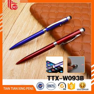 Многофункциональная ручка, металл подарок выделить металлическое перо для промо, лазер + свет + стилус - Product Image 5