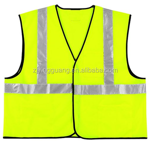 <span class=keywords><strong>Gilet</strong></span> de sécurité réfléchissant certifié ANSI en gros avec bandes argentées Scotchlite de 2 pouces pour les travaux de construction, les travaux routiers, la visibilité nocturne - Product Image 3