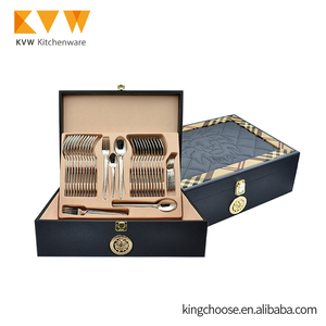 Bộ Dụng Cụ Ăn Uống Vàng 134 Chiếc, Bộ Đồ Ăn Nhà Hàng Bằng Thép Không Gỉ Đã Qua Sử Dụng - Product Image 2