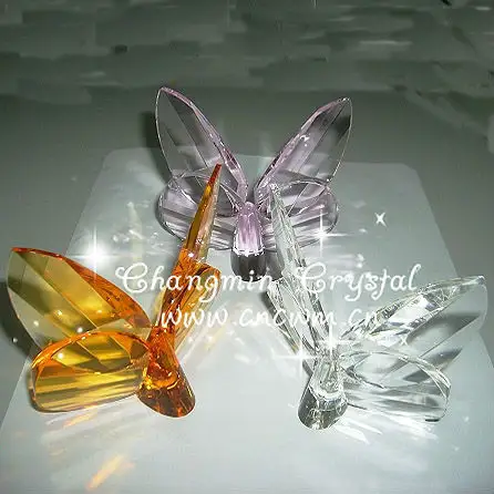 Beau Cristal Figurine Papillon Pour Cadeaux et Décoration De Maison AP-029