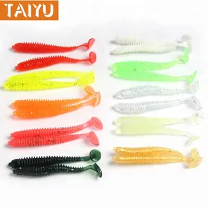 Miễn Phí Vận Chuyển Nổi Worm T Tail Lures Câu Cá Mồi Mềm