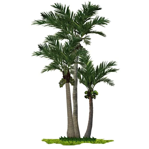 Günstige preis verkauf große indoor und outdoor dekoration palm bäume kunststoff künstliche coconut baum